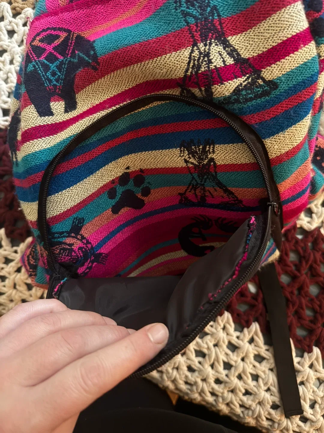 Colibri of the Andes Wool Backpack image indicator(3)