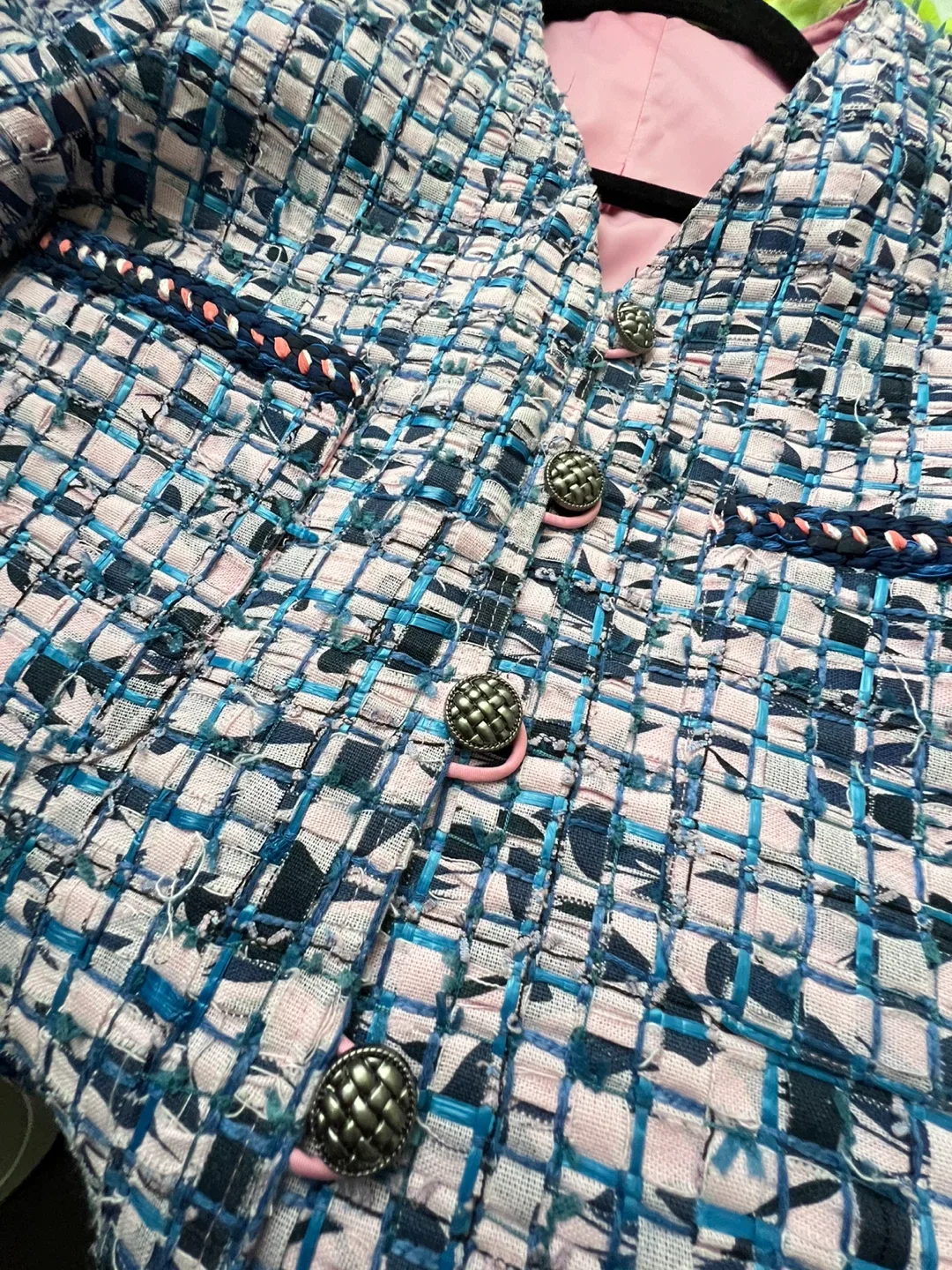 Tweed Blazer (Pink-Multi coloured) thumbnail
