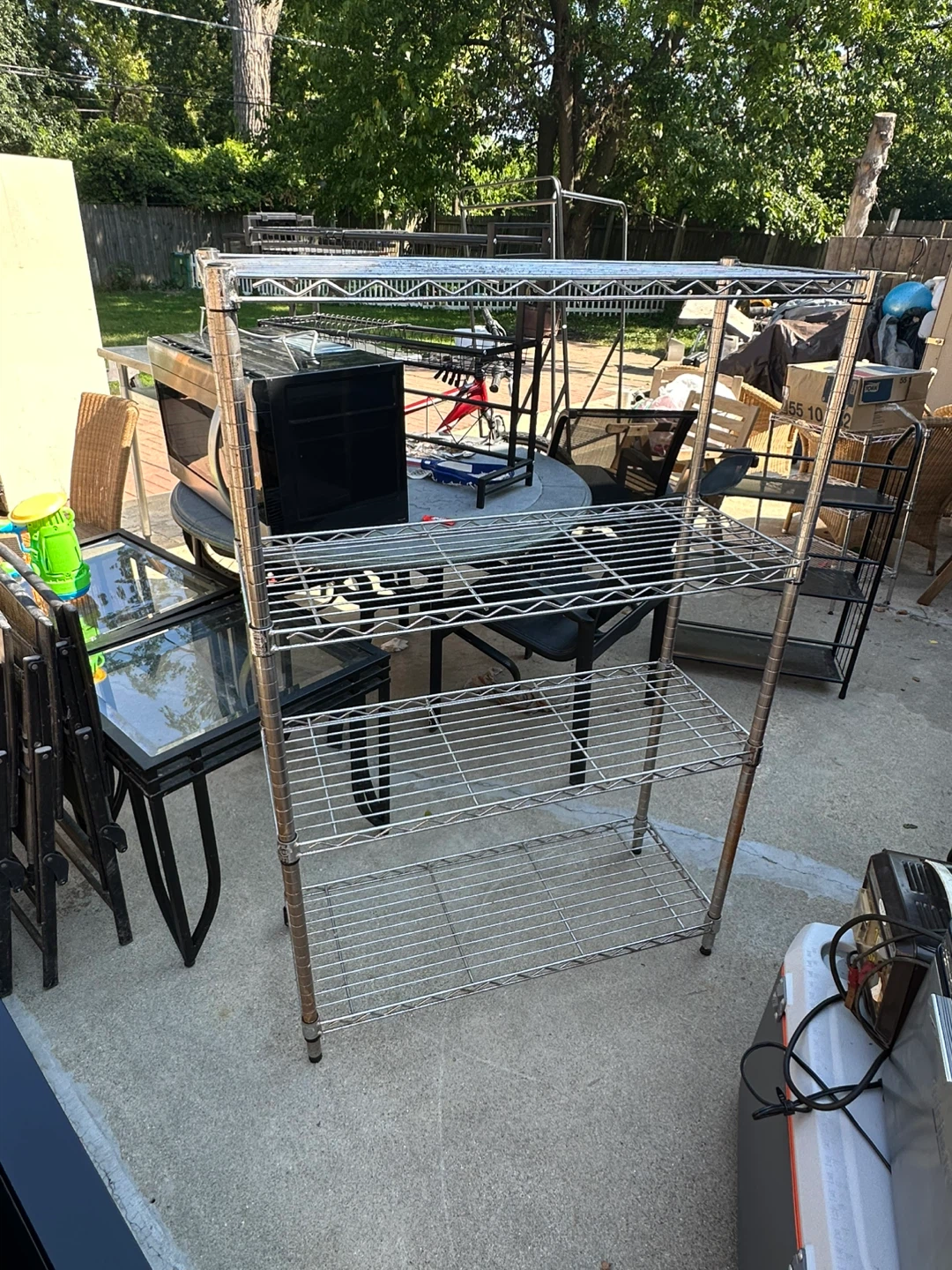 Metal Wire Shelving Unit - 56"x36"x14"