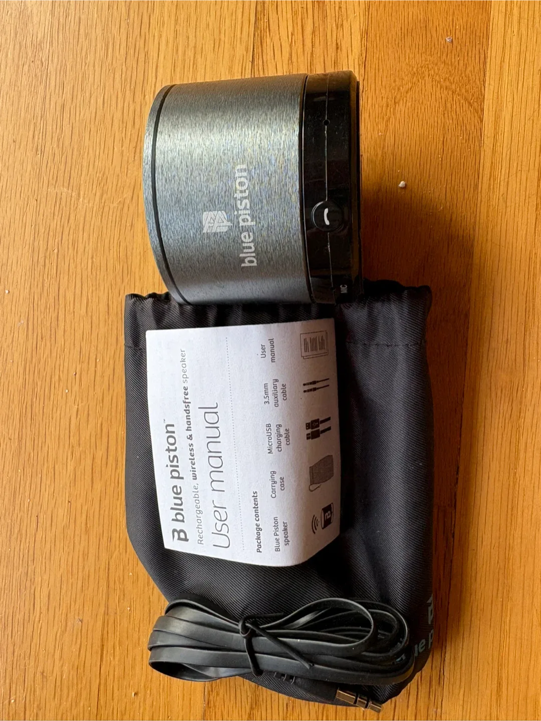 Blue Piston Rechargeable Wireless Speaker thumbnail