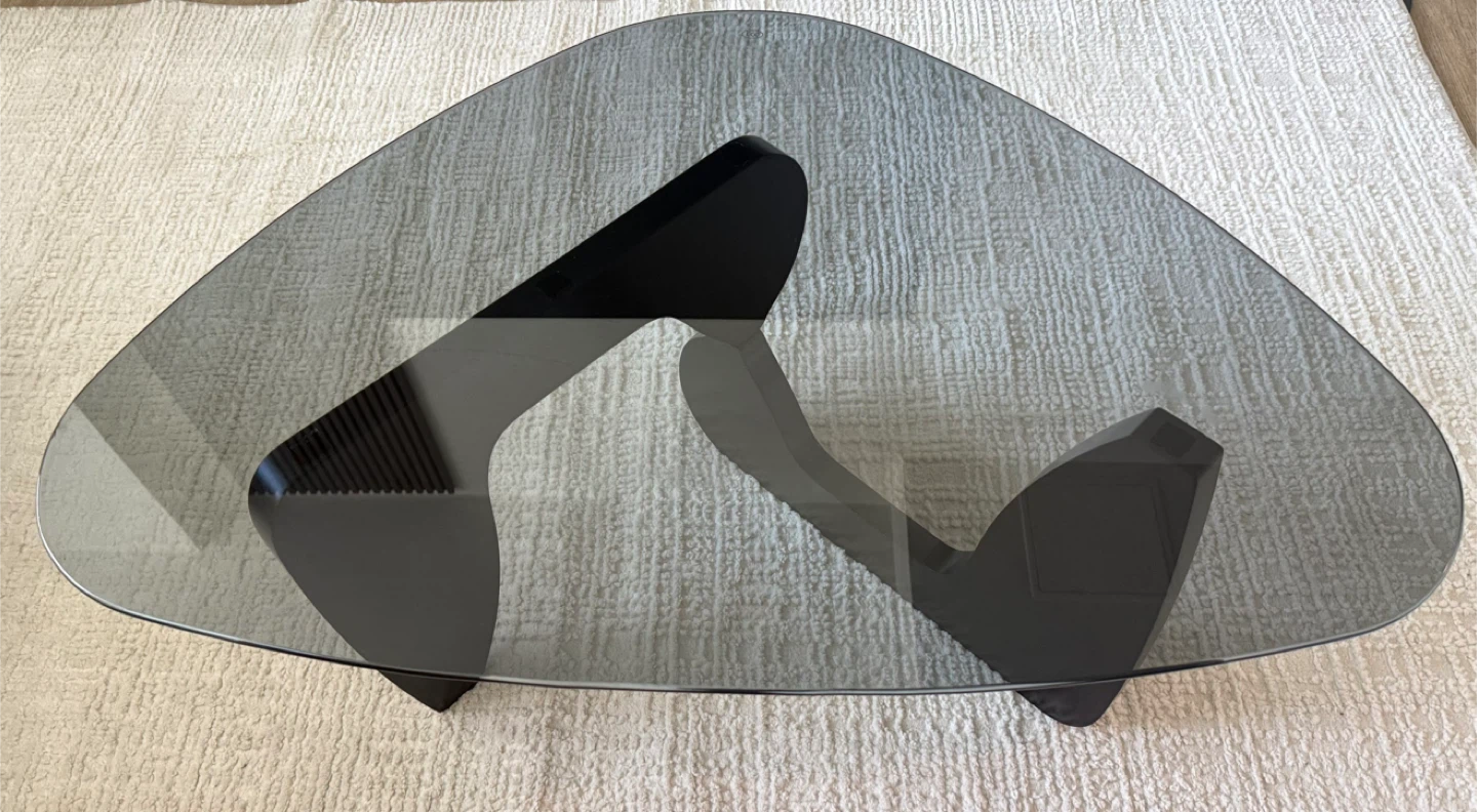 Coffee Table - Black Base, Smoked Glass Top - photo 4