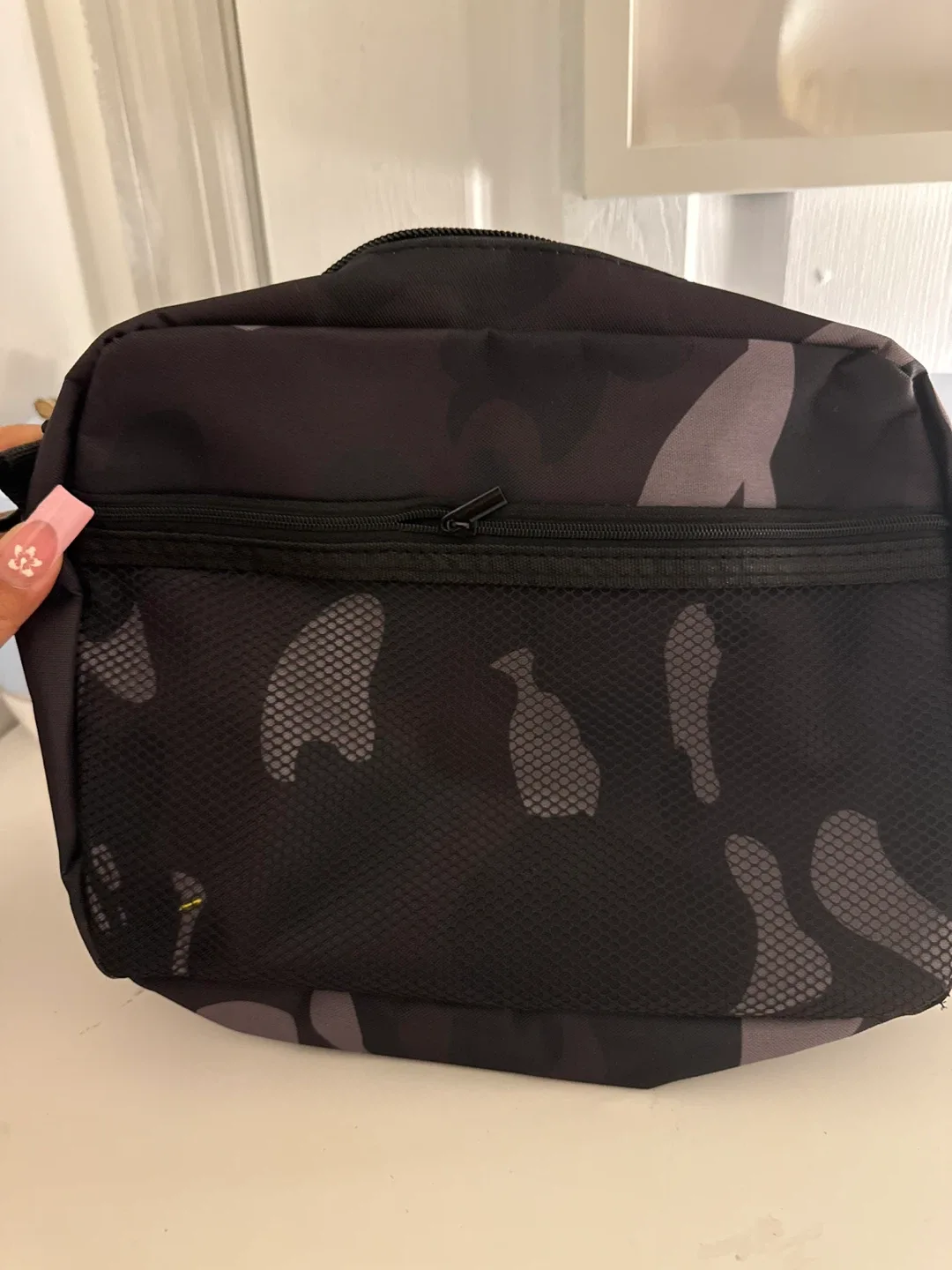 BAPE Camo Shoulder Bag with Monkey Pouch image indicator(2)