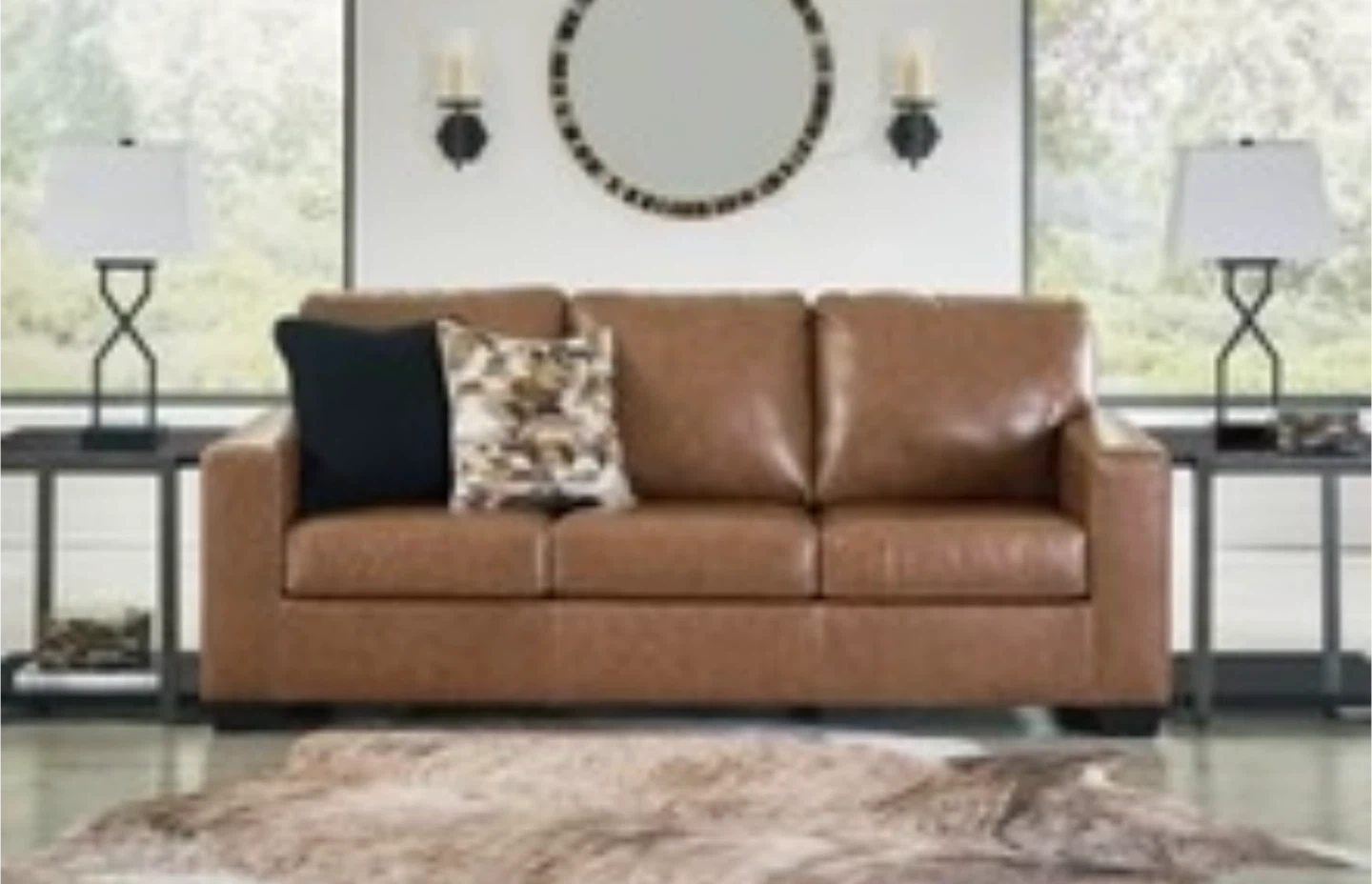 Brown Leather Sofa - Great Condition!