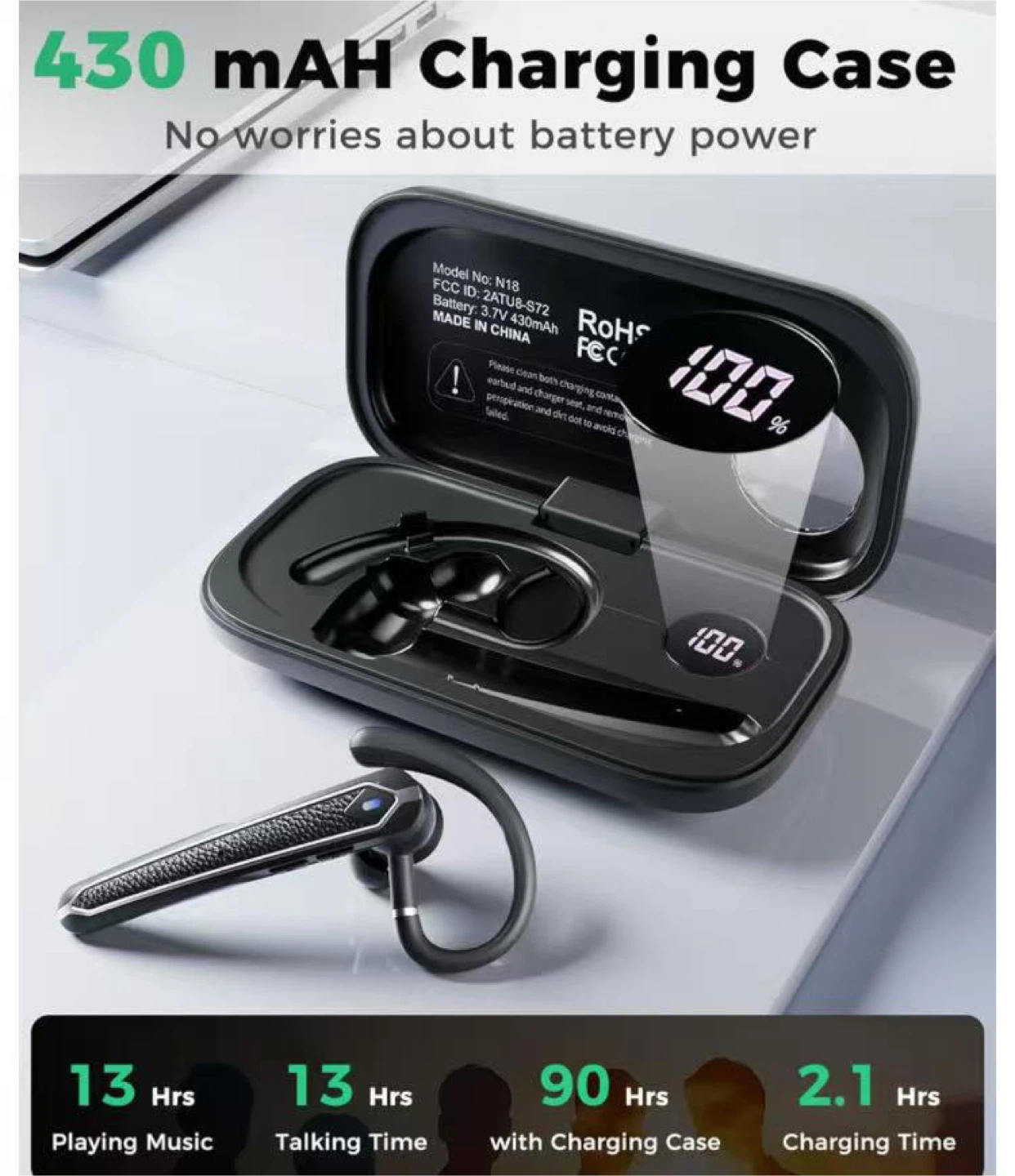 Eigsupi N18 Bluetooth 5.4 Headset - photo 4