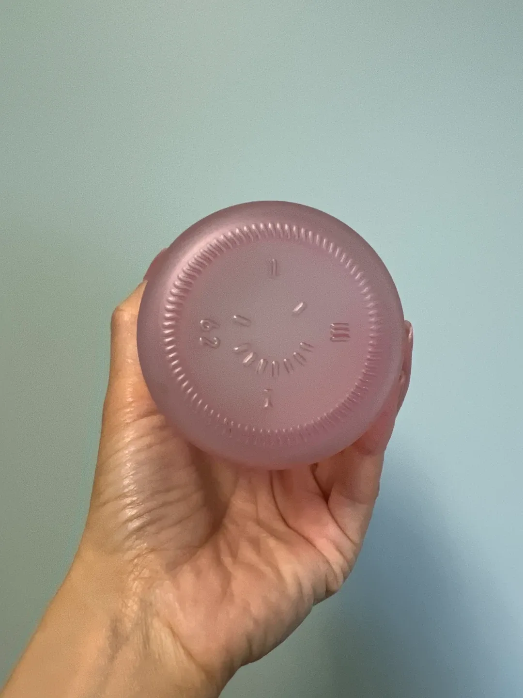 Pink Frosted Glass Bottle image indicator(2)