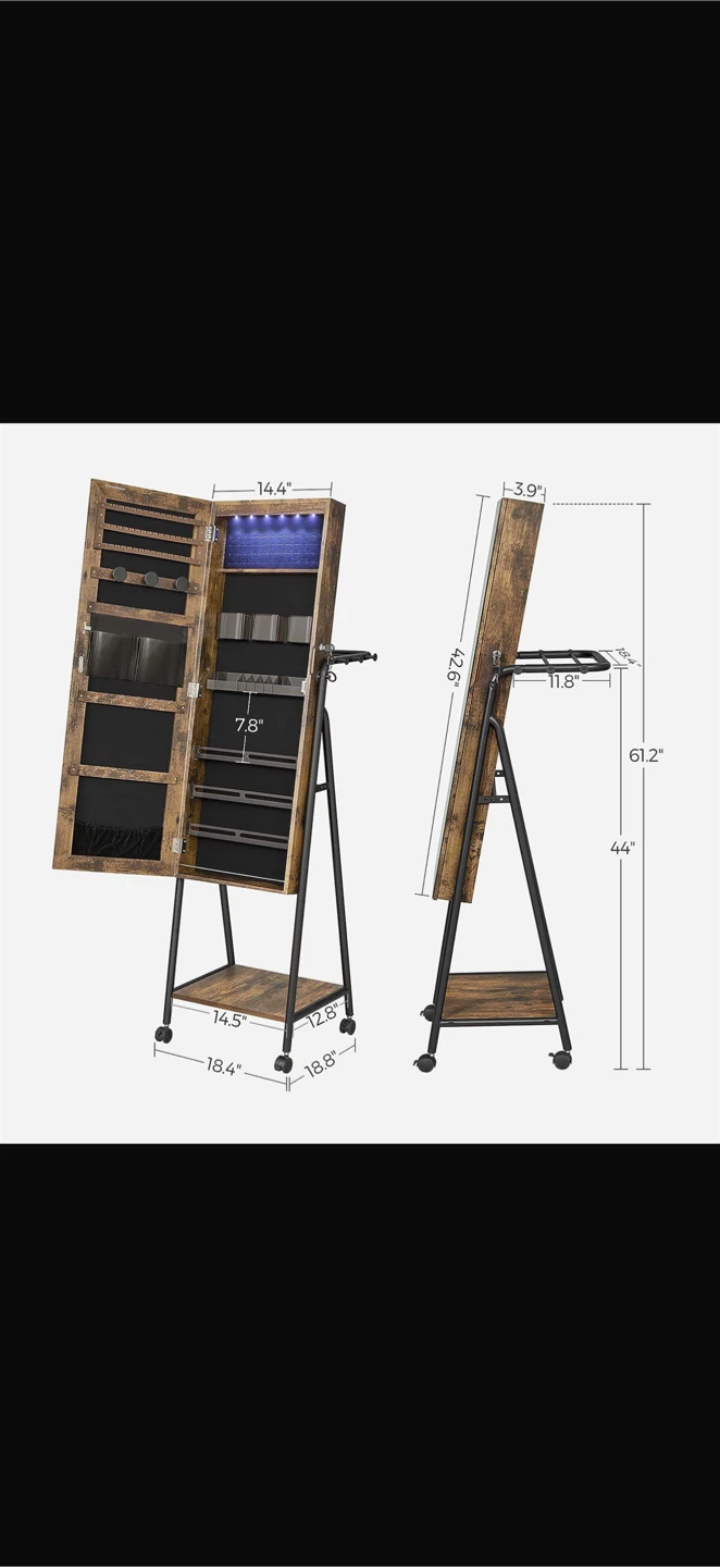 SONGMICS LED Cabinet Standing - photo 2