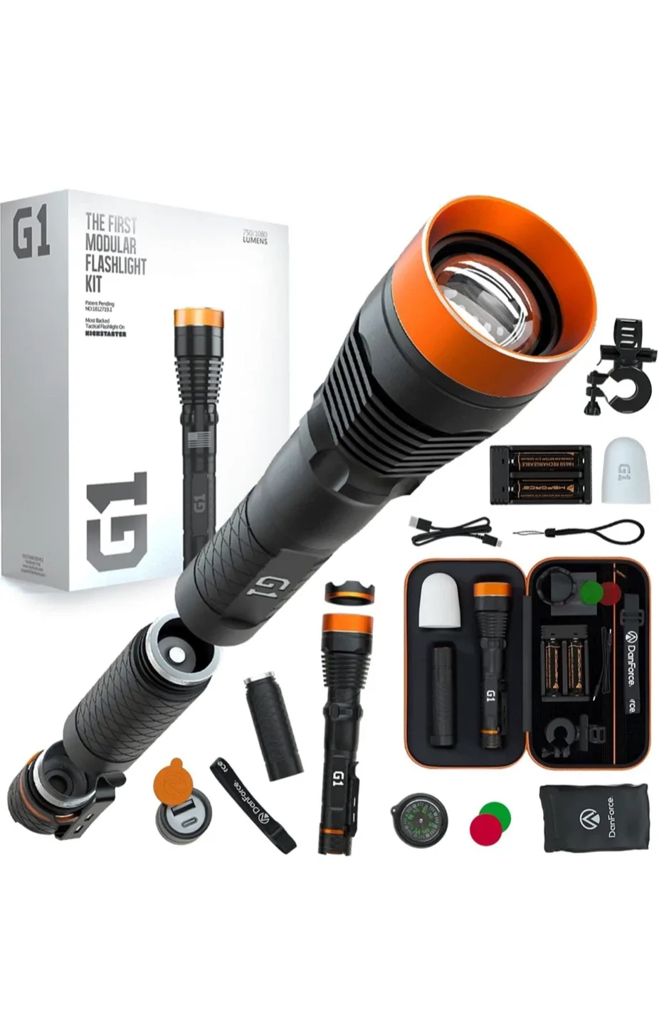 DanForce Rechargeable LED Flashlight thumbnail