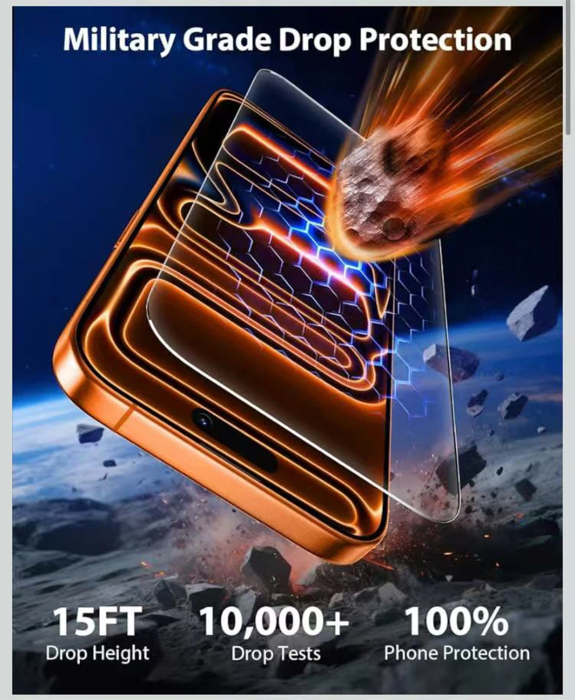 9H Tempered Glass 17 pro max Screen Protector - photo 2