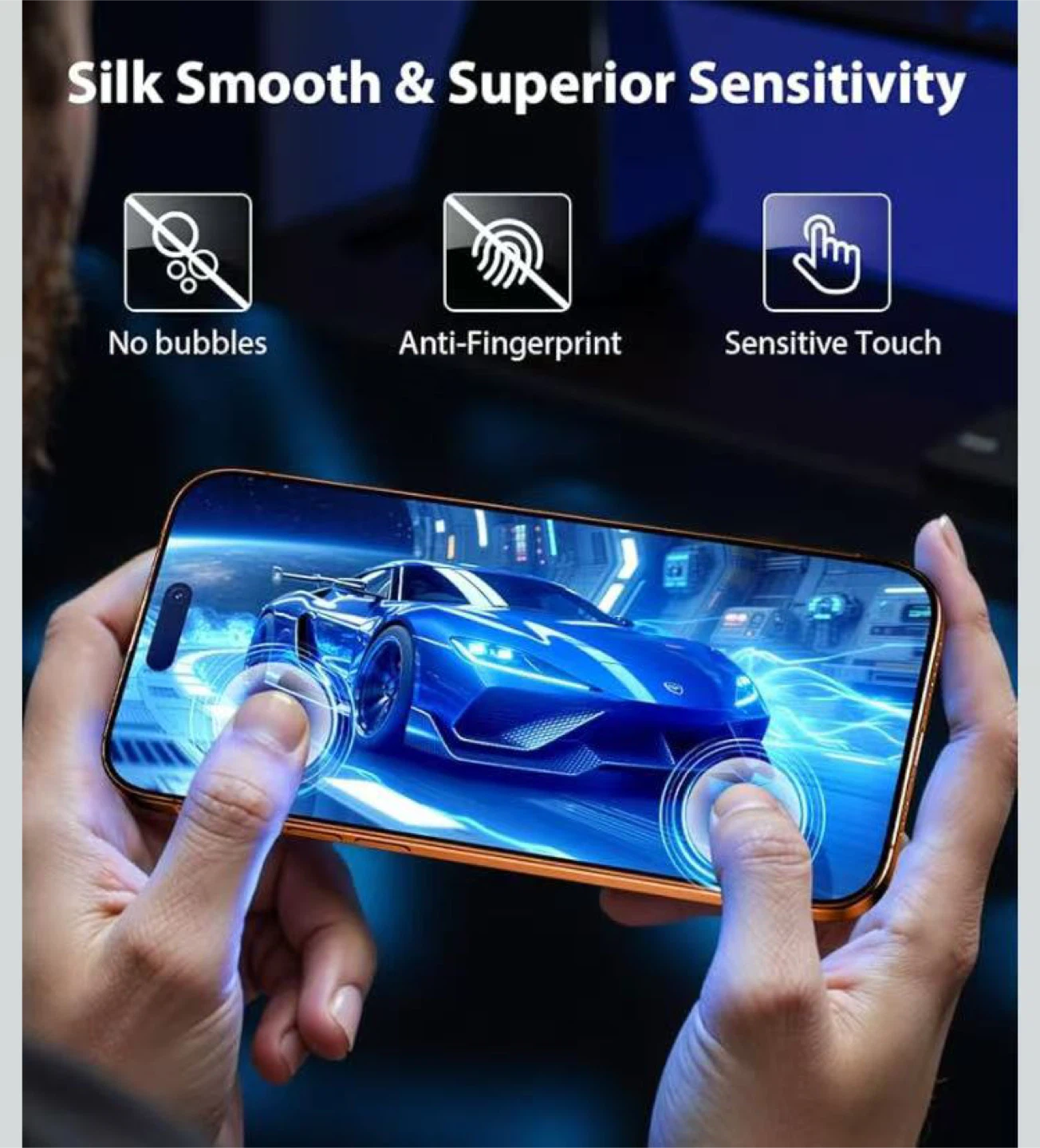 9H Tempered Glass 17 pro max Screen Protector - photo 3