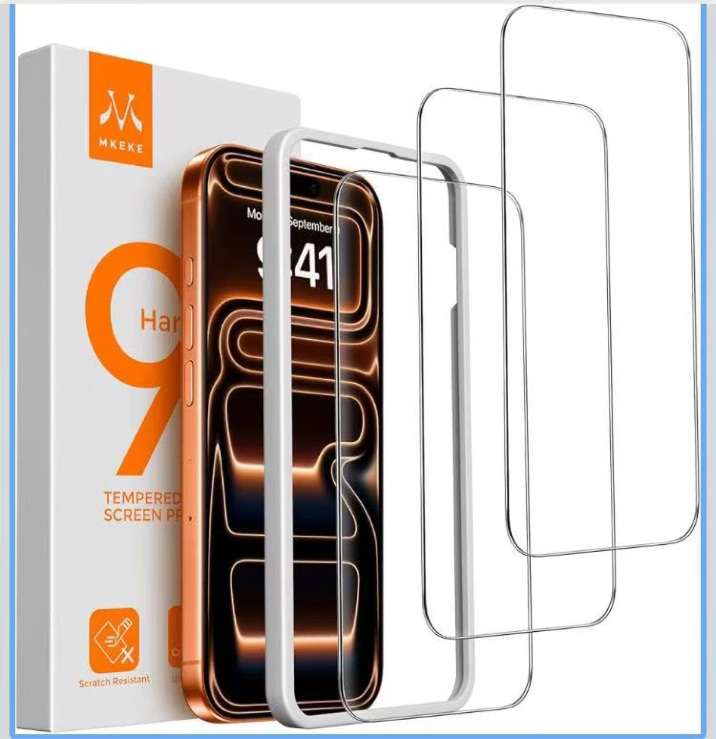9H Tempered Glass 17 pro max Screen Protector