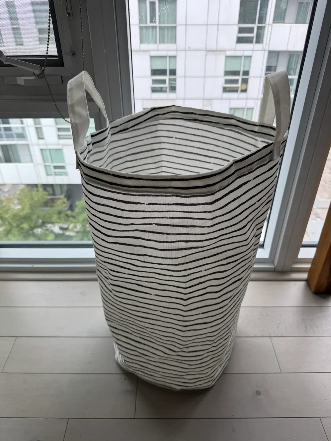 Striped Laundry Basket thumbnail
