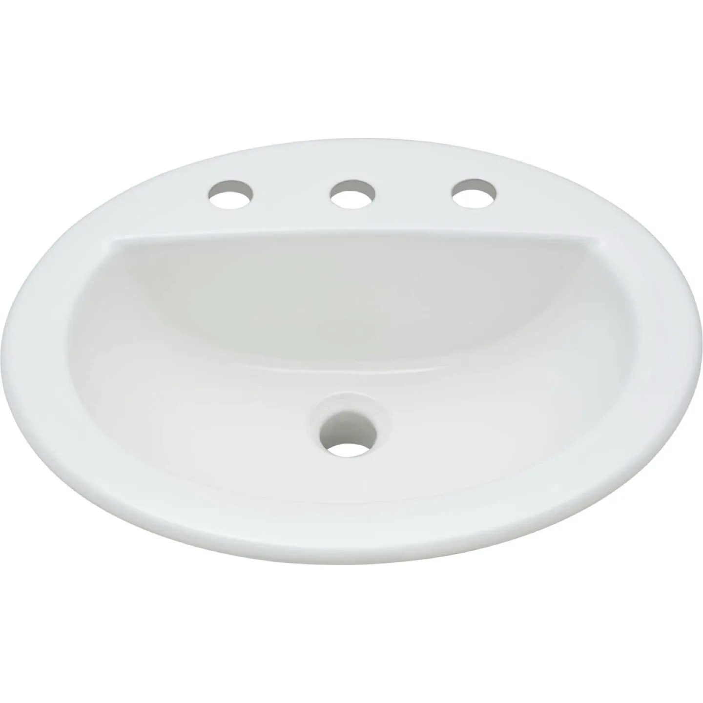 Proflo 16.5'' White Vitreous China Oval Bathroom Sink thumbnail