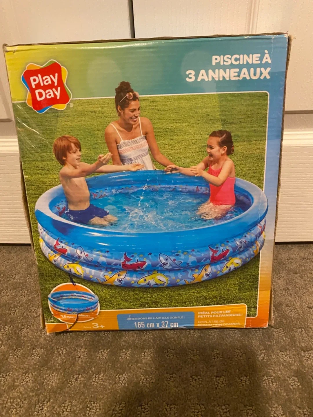 New in Box Play Day 3-Ring Pool - 65 in Diameter thumbnail