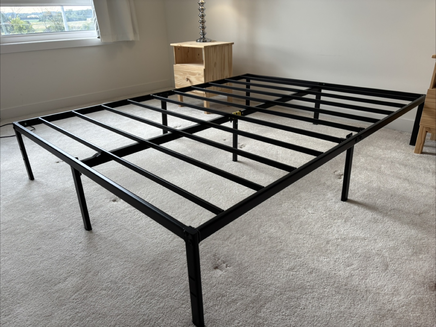 Queen Black Metal Bed Frame - photo 2