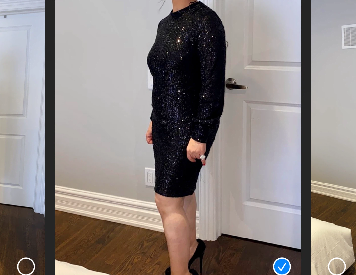 Sequin Mini Dress - Black - photo 2