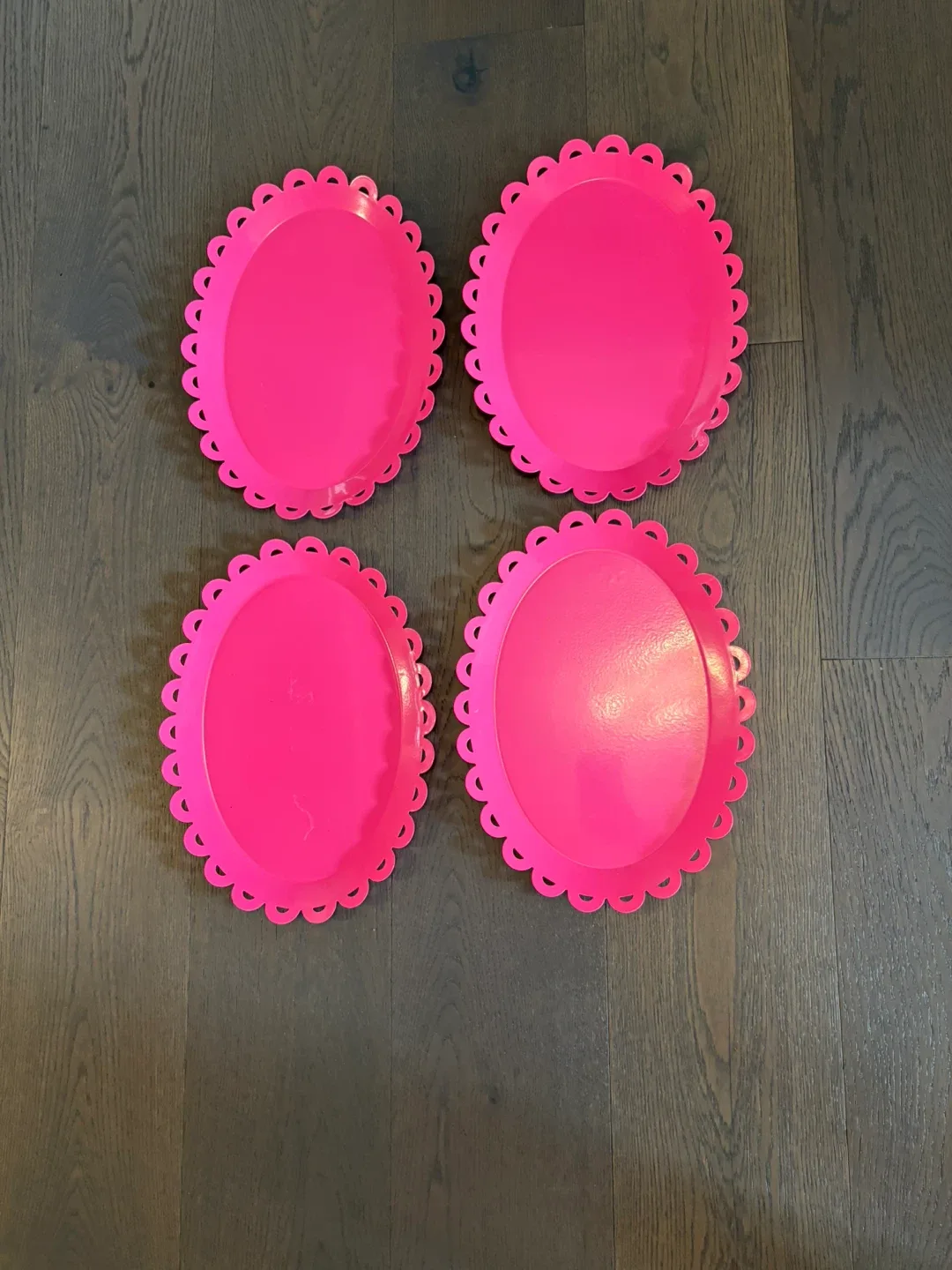 Target pink metal cupcake & cookies platters $20ea image indicator(2)