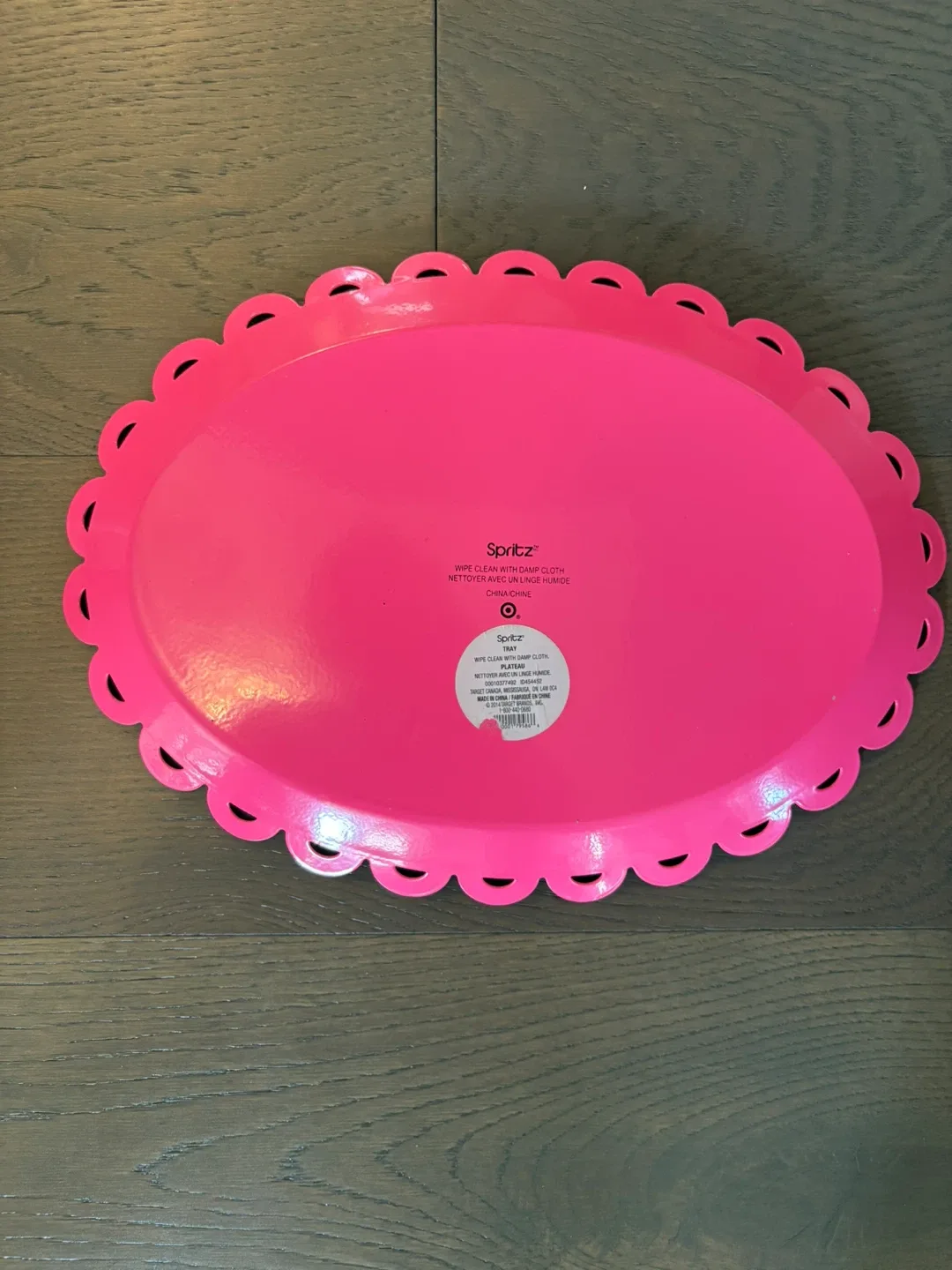 Target pink metal cupcake & cookies platters $20ea image indicator(4)
