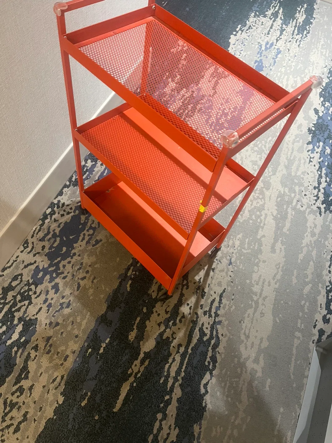 Red Metal Utility Cart thumbnail