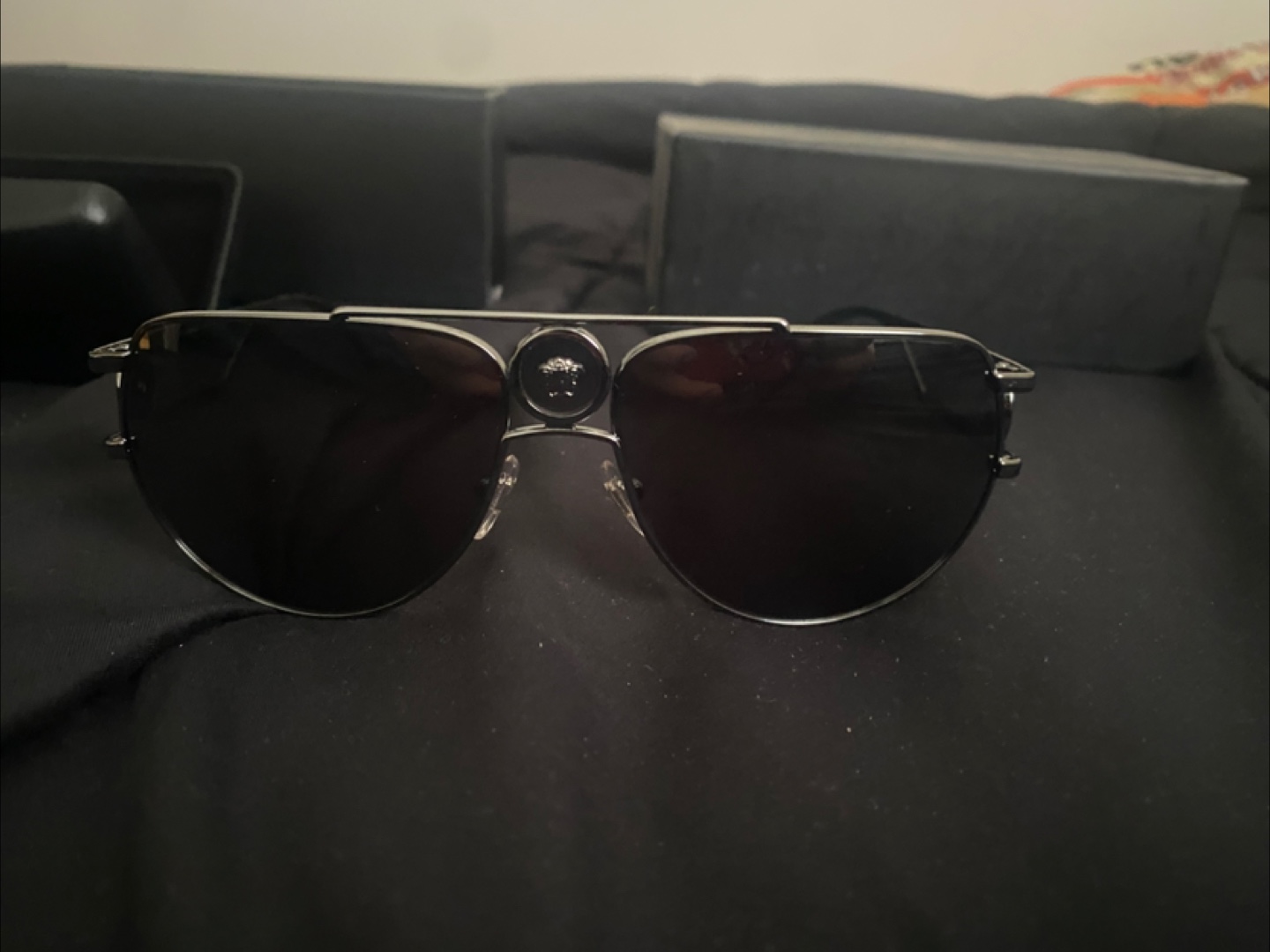 Versace Aviator Sunglasses with Case - photo 3