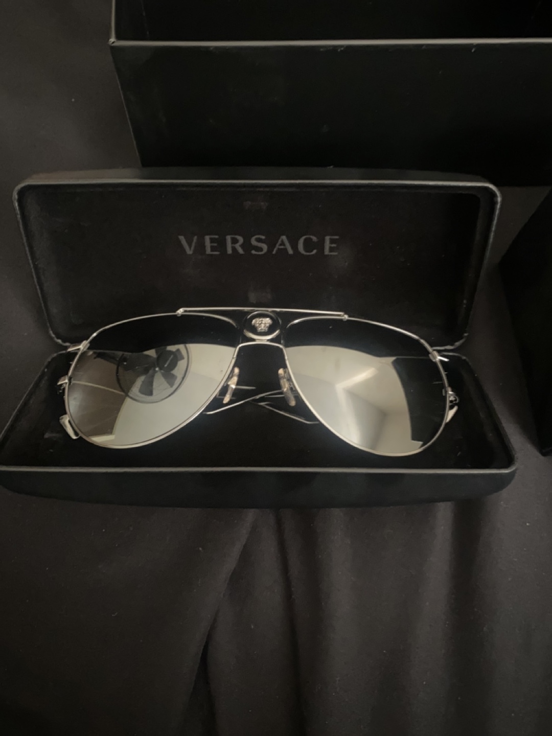 Versace Aviator Sunglasses with Case - photo 2