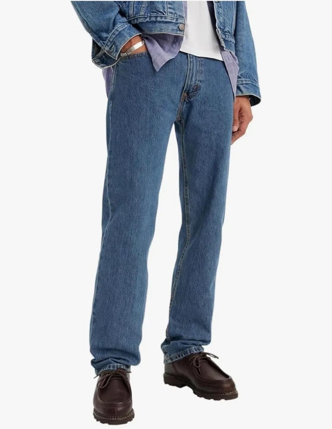 Men’s Levi’s 505 Jeans Regular Fit 33x34 New w Tags image indicator(6)