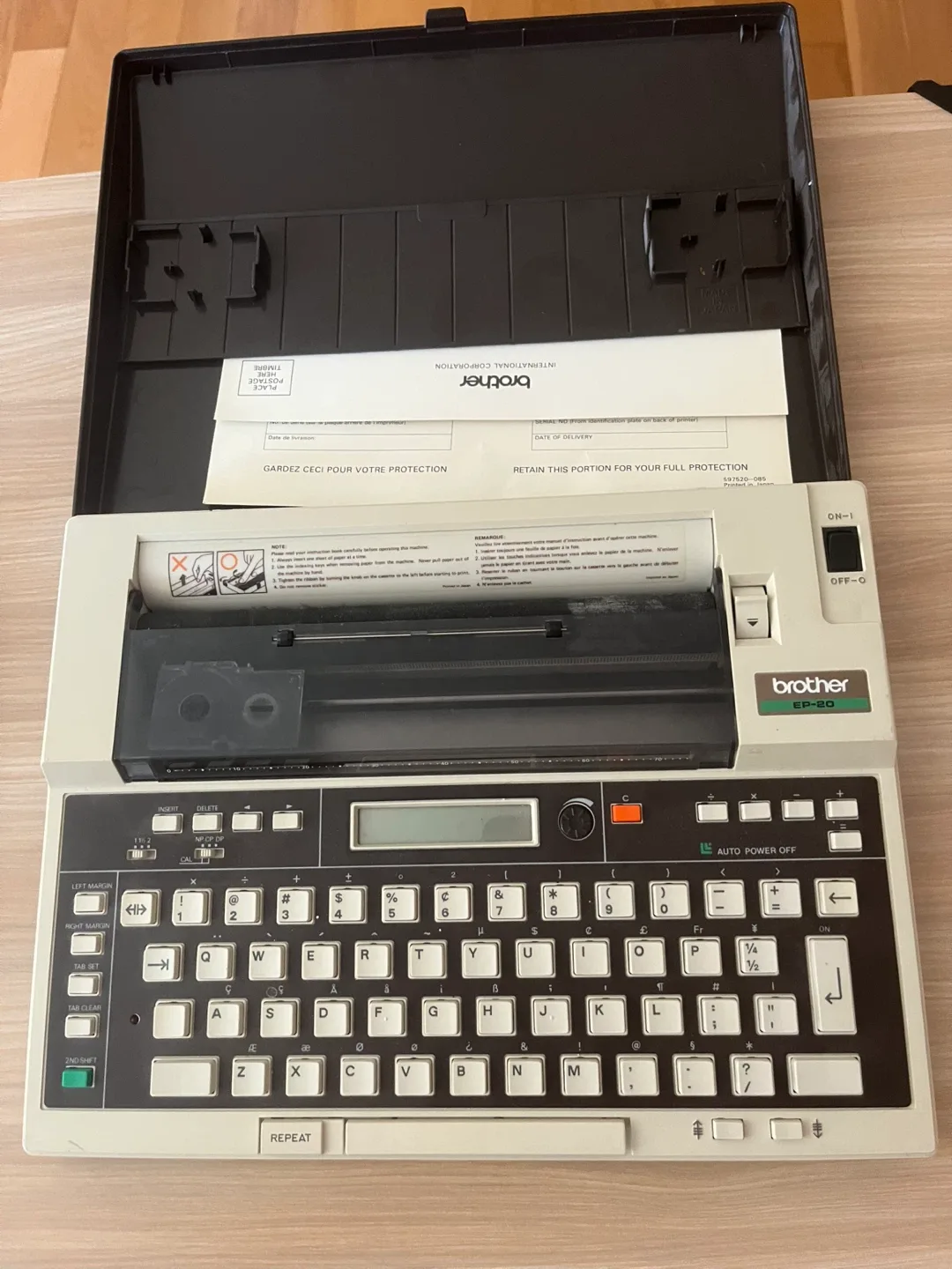 Brother EP-20 Electronic Typewriter thumbnail