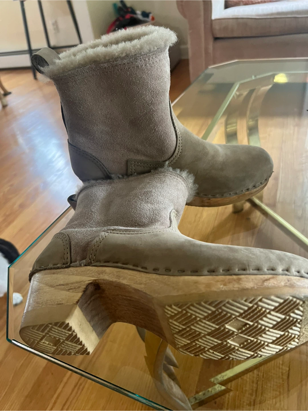 NO.6 5" Pull on Shearling Clog Boot - photo 2