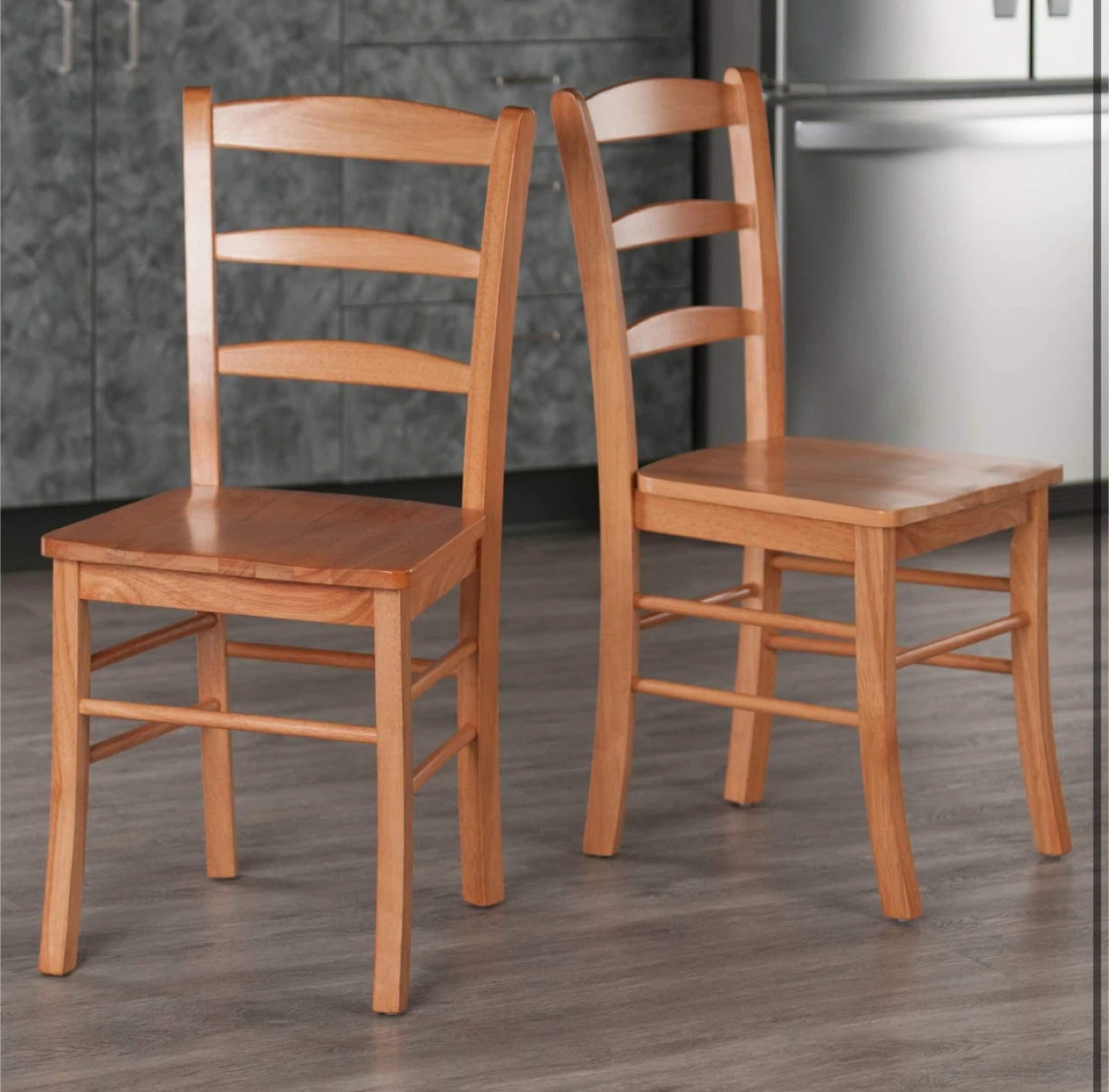 Wooden Dining Chairs - Set of 2