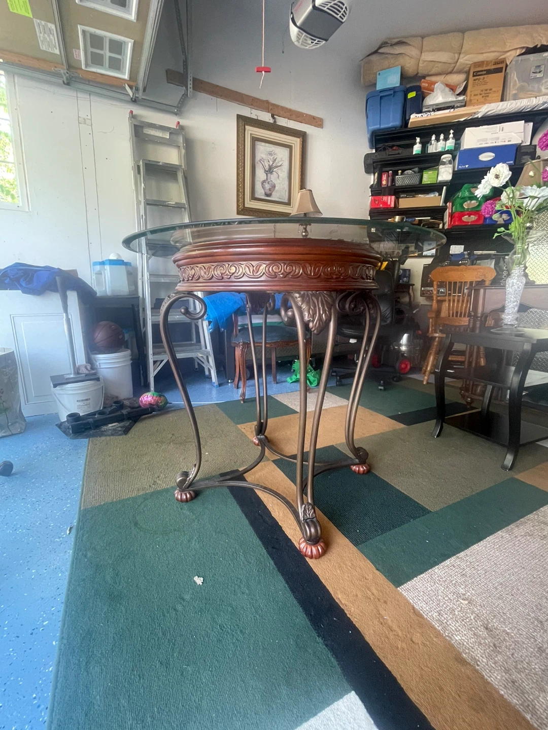 Glass Top Dining Table with 4 Chairs - photo 3