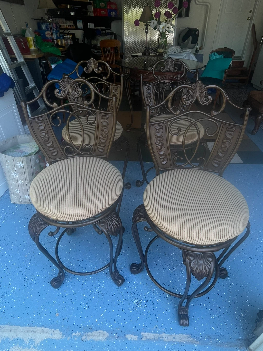 Glass Top Dining Table with 4 Chairs - photo 4