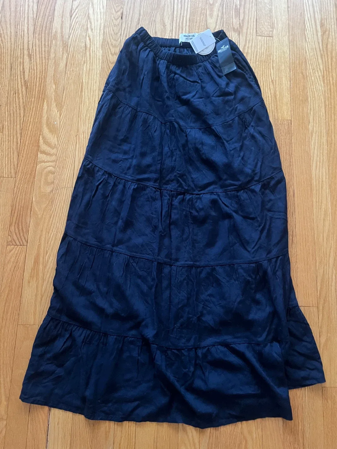 Hollister Maxi Skirt - Navy Blue, Size Small thumbnail