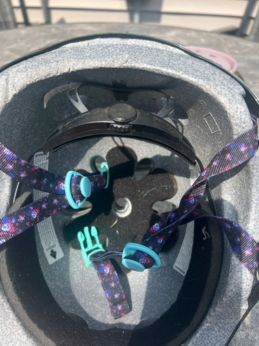 Harper floral teal helmet image indicator(5)