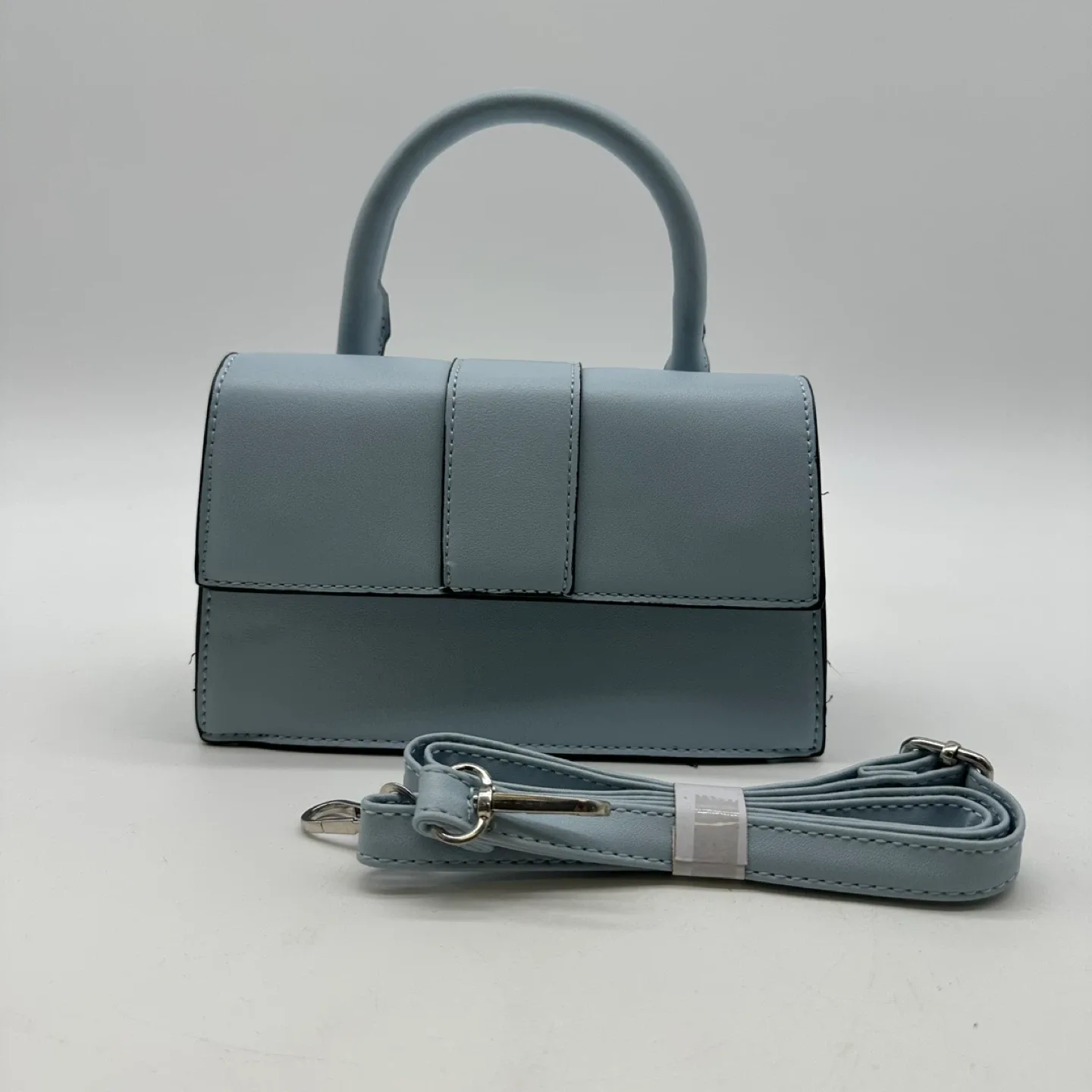 New Ardene Mini Top Handle Bag - Light Blue thumbnail