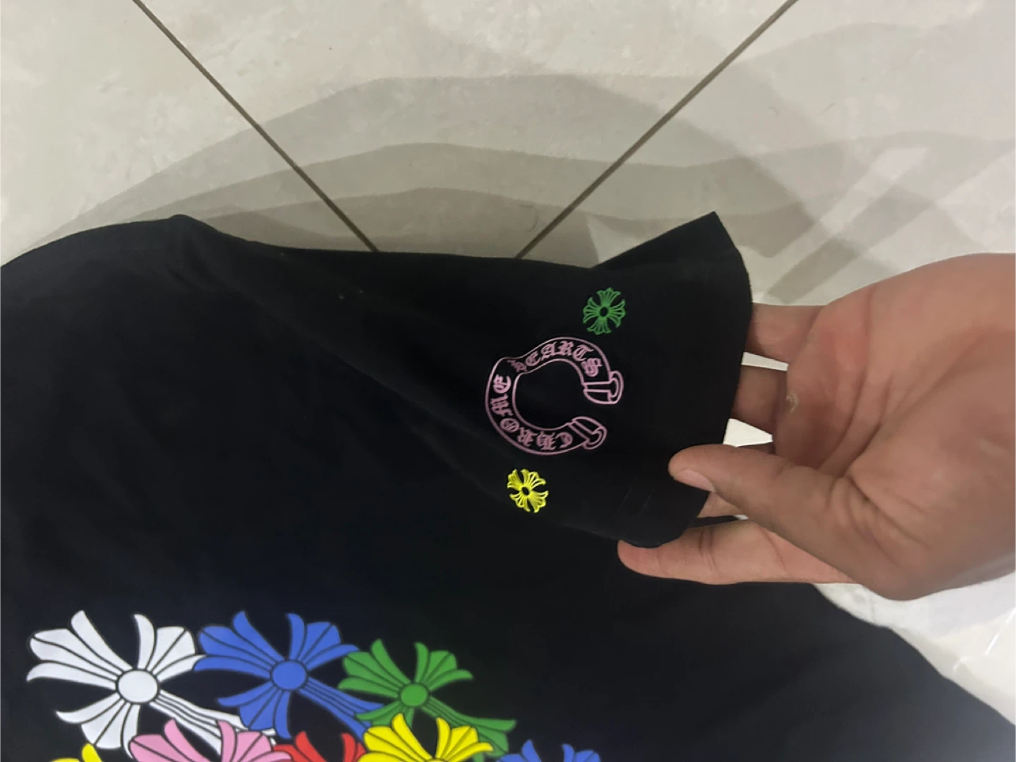 Chrome Hearts Black T-Shirt - Size M - photo 4
