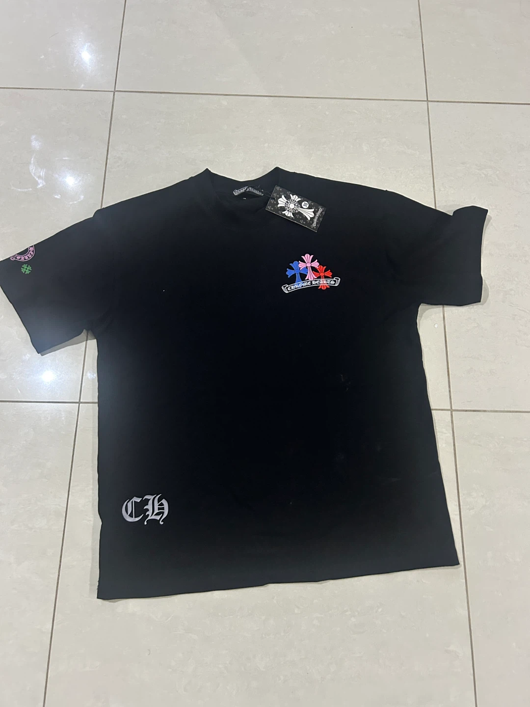 Chrome Hearts Black T-Shirt - Size M