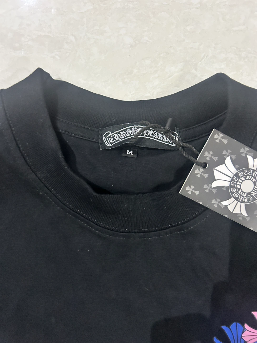 Chrome Hearts Black T-Shirt - Size M - photo 2