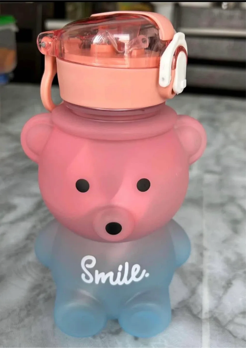 25 oz Cute Bear Water Bottle Kids thumbnail