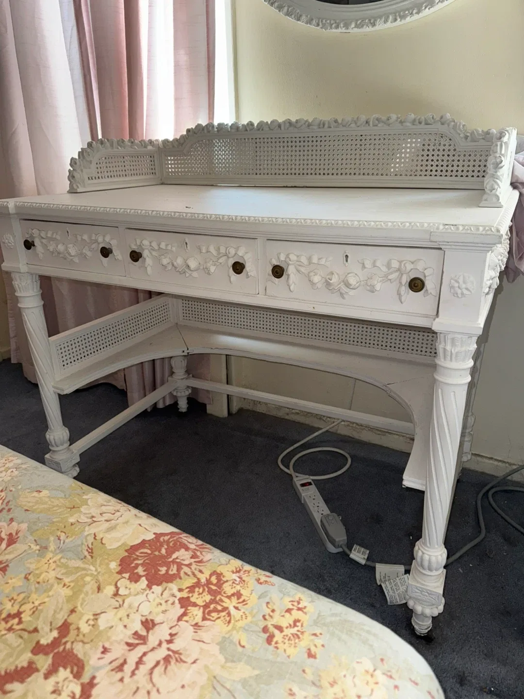 Vintage vanity/ desk on wheels image indicator(2)