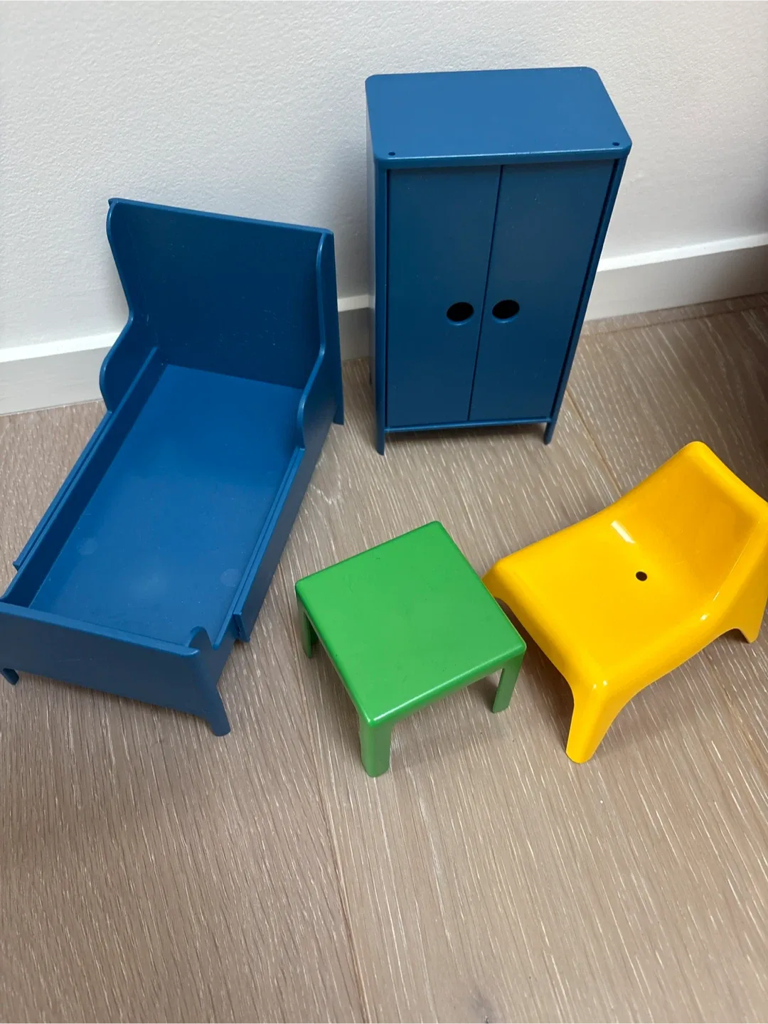 IKEA Doll Furniture Set - Blue, Green, Yellow thumbnail