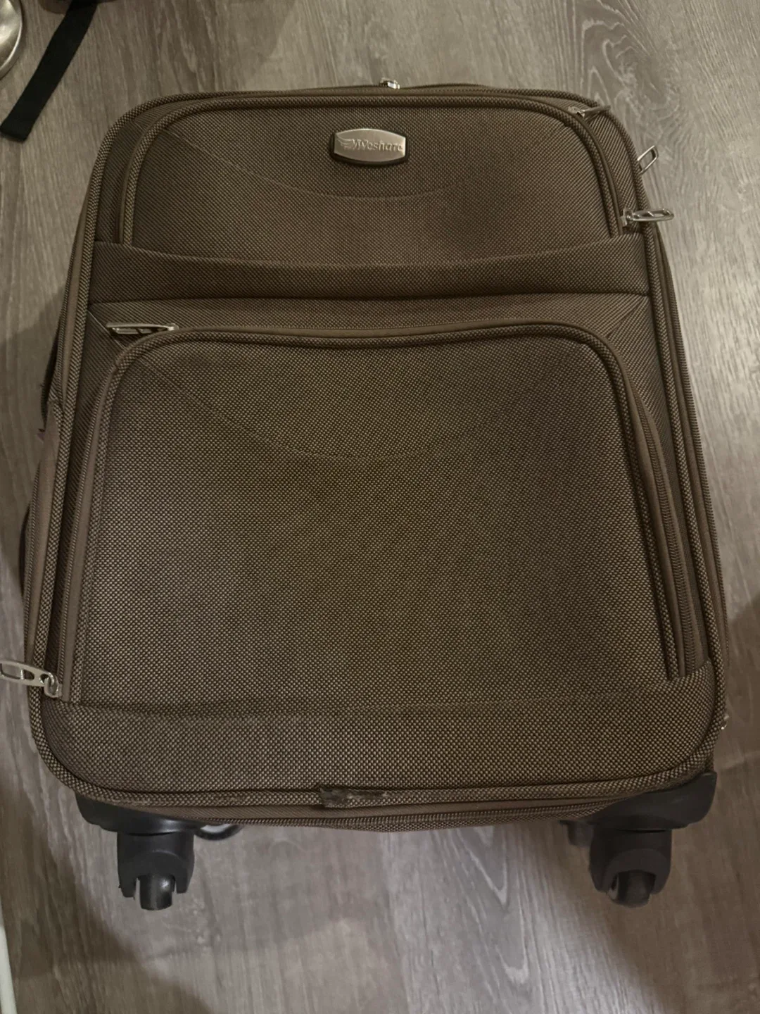 Brown Viveshare Carry-On Suitcase