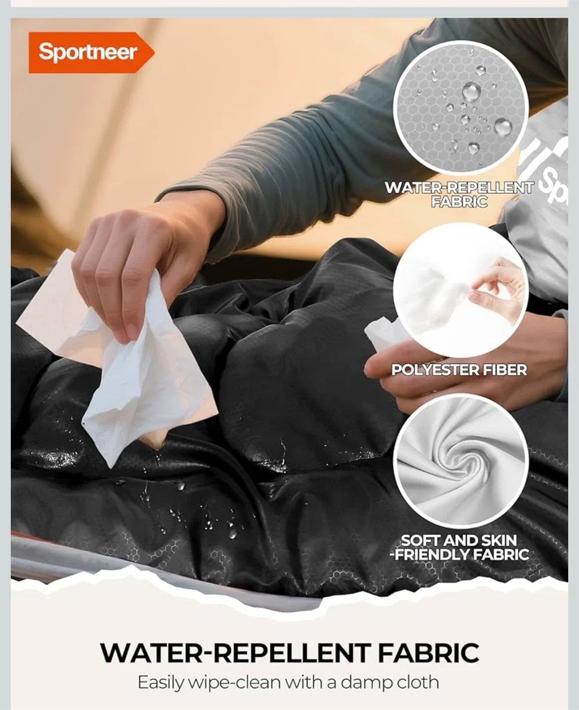 Sportneer 3-Season Sleeping Bag - Adult & Kids image indicator(6)