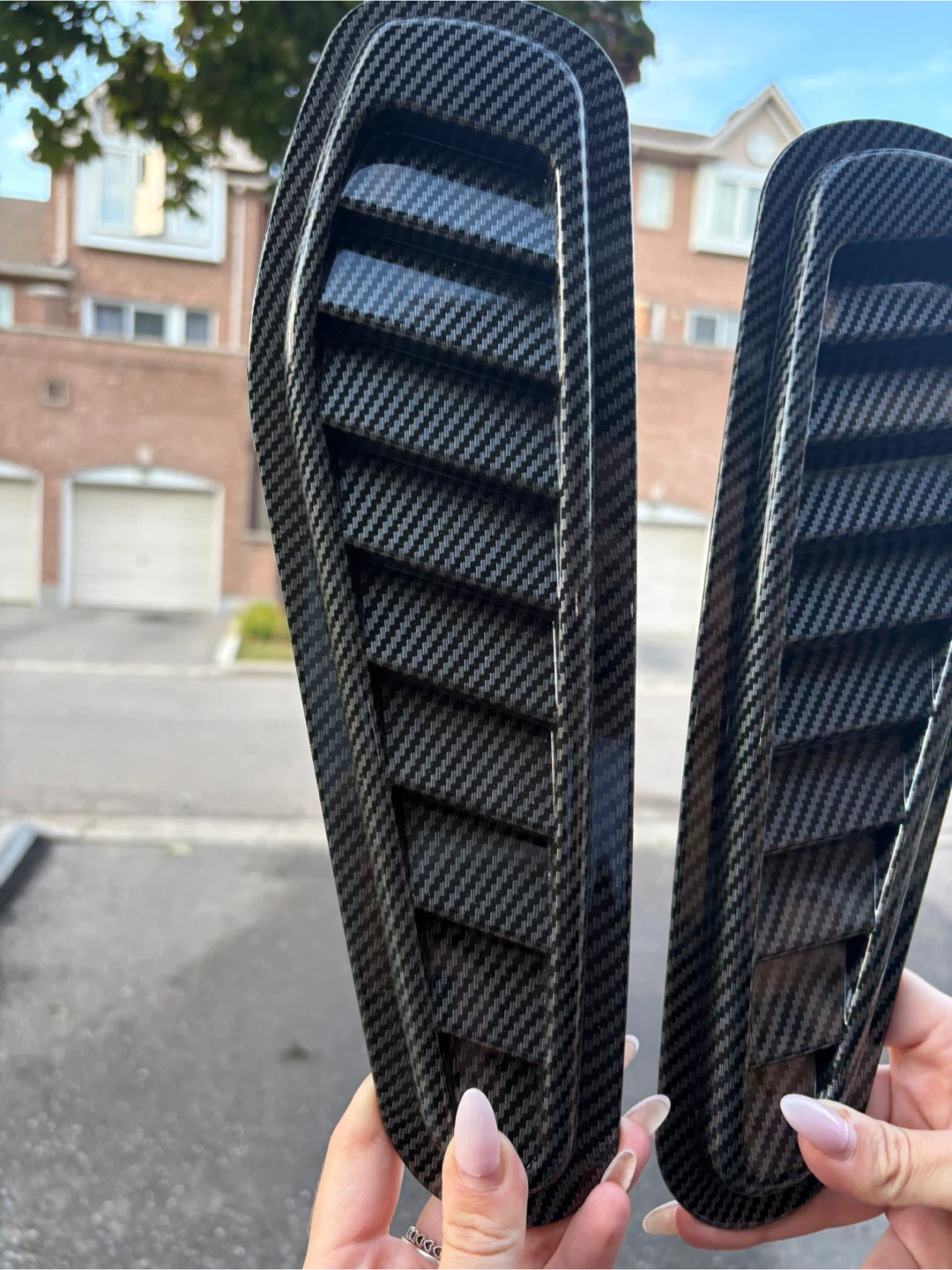 Carbon Fiber Car Hood Vents - Pair - photo 3