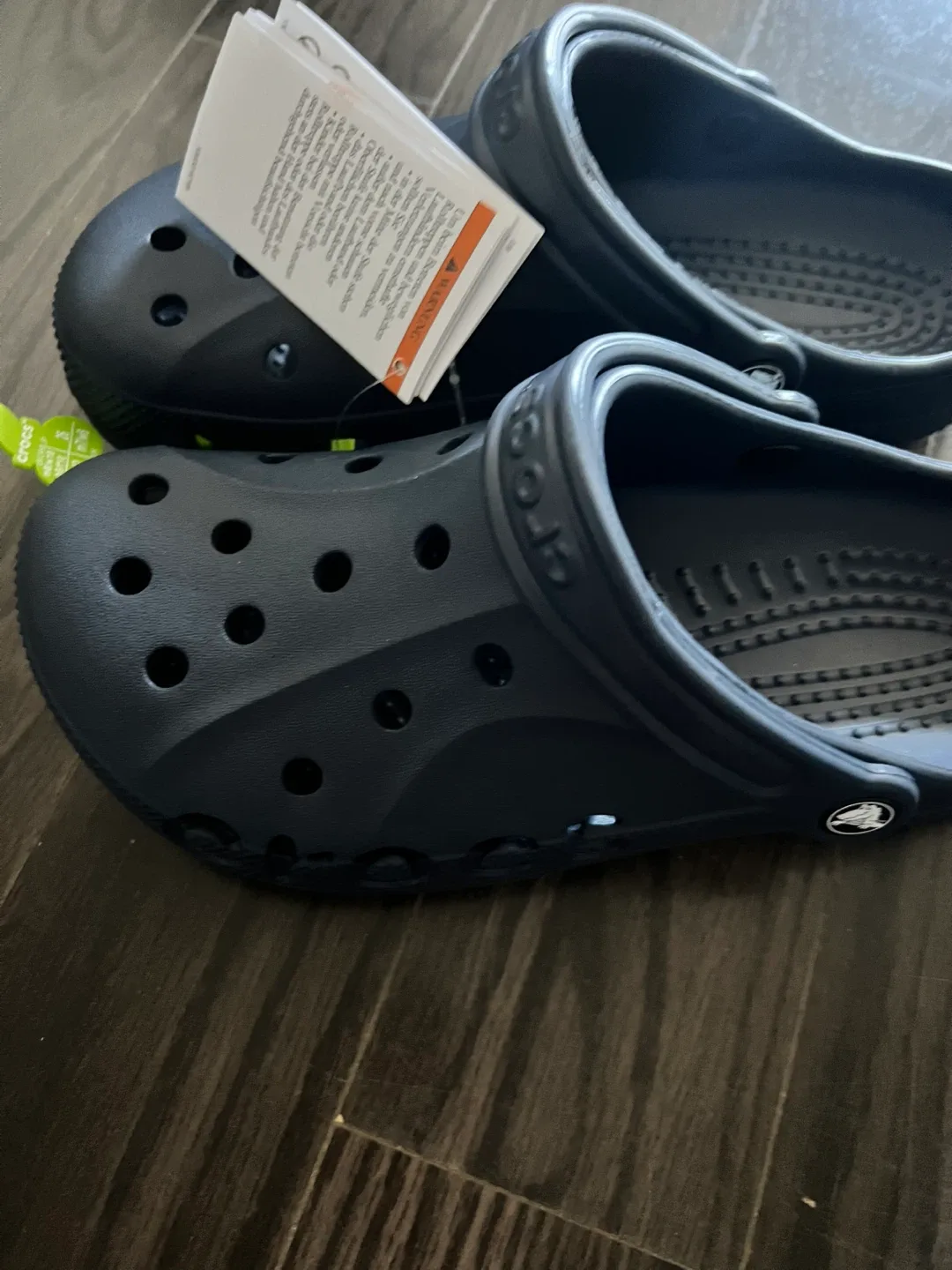 New Crocs Baya Clogs Navy Blue Men's 8/Women's 10 image indicator(4)