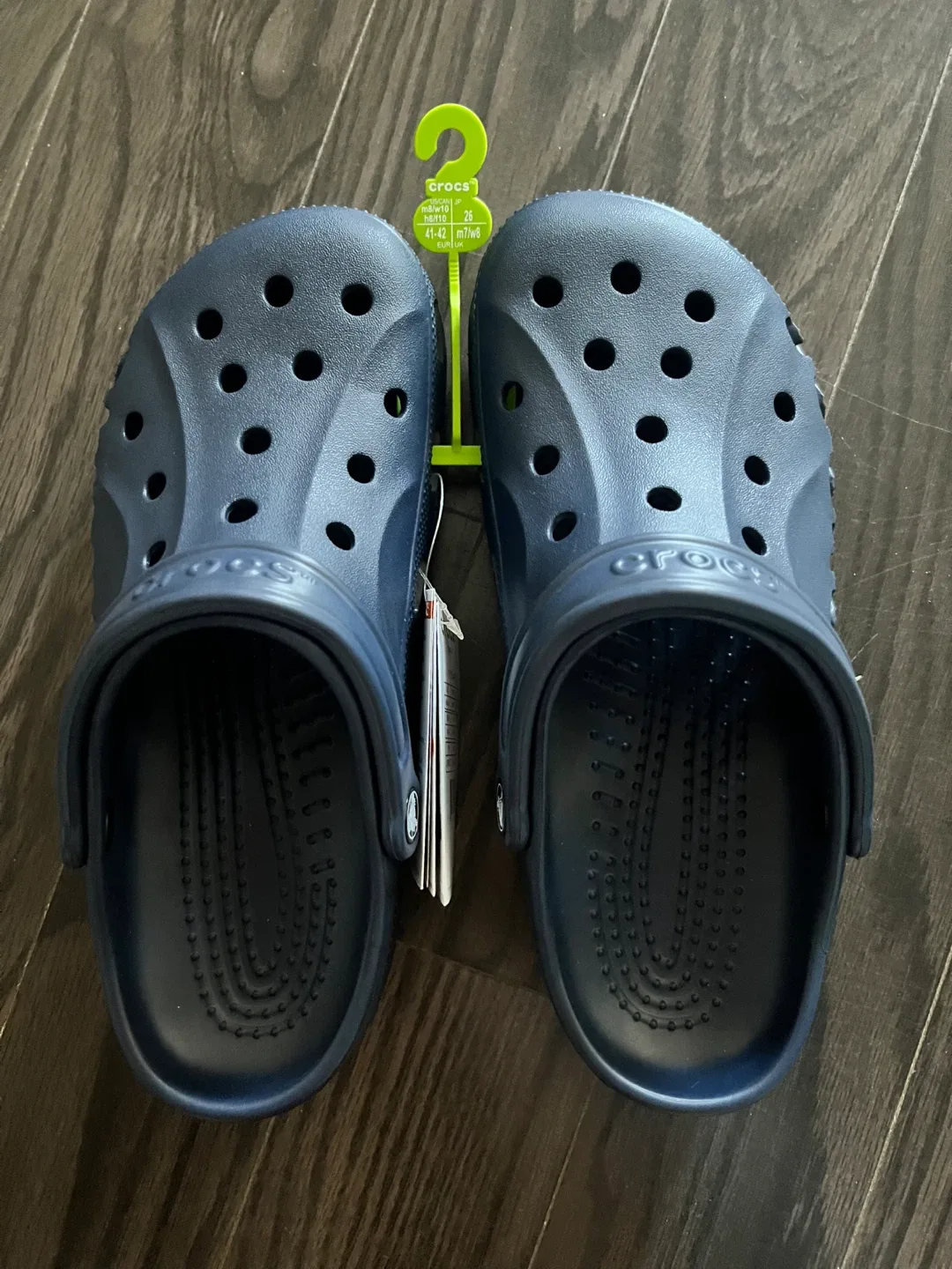 New Crocs Baya Clogs Navy Blue Men's 8/Women's 10 thumbnail