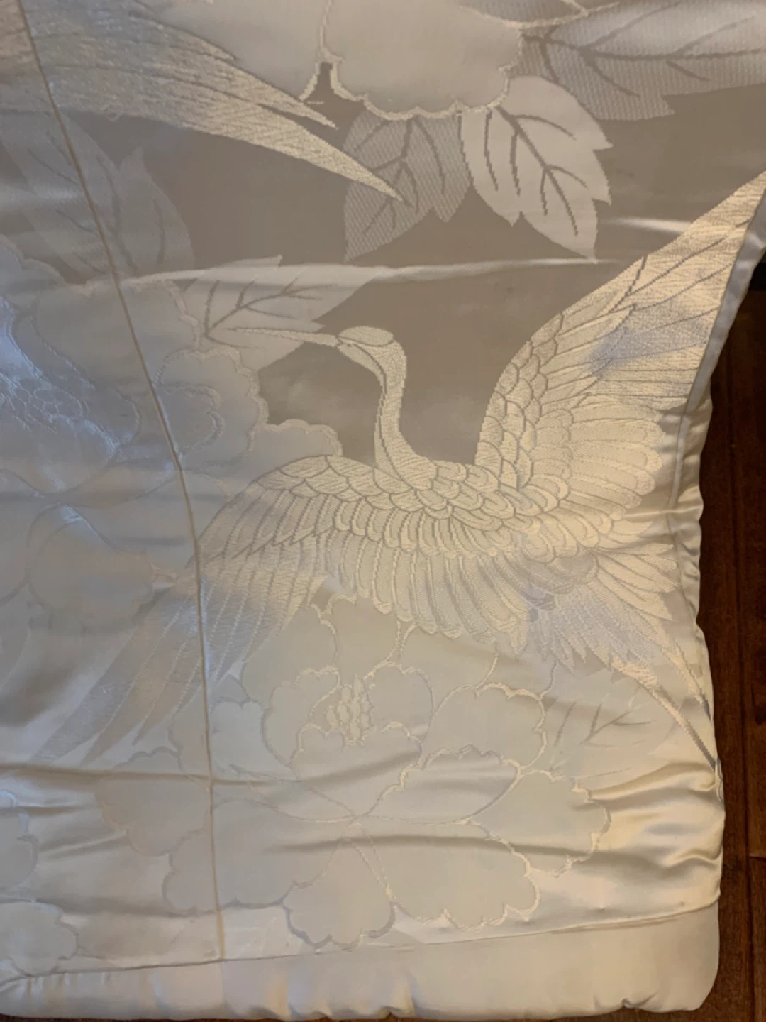 Vintage Japanese wedding kimono with Crane Design - photo 4