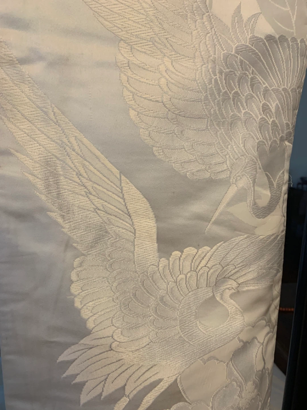 Vintage Japanese wedding kimono with Crane Design - photo 5