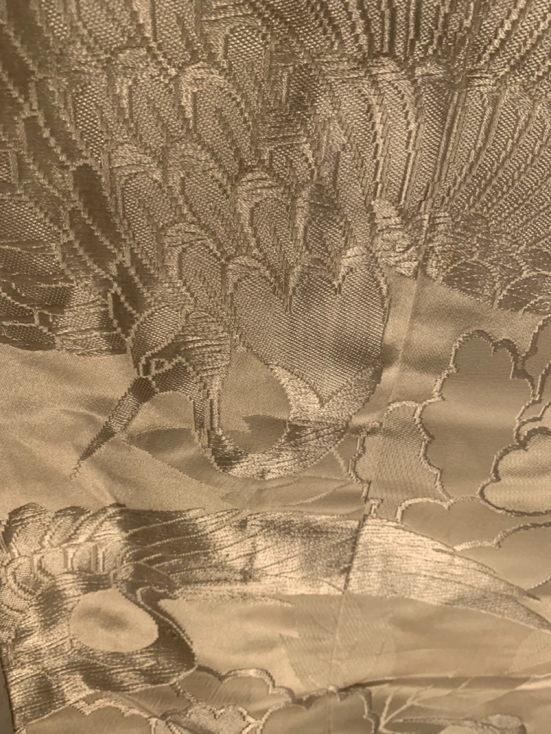 Vintage Japanese wedding kimono with Crane Design - photo 3