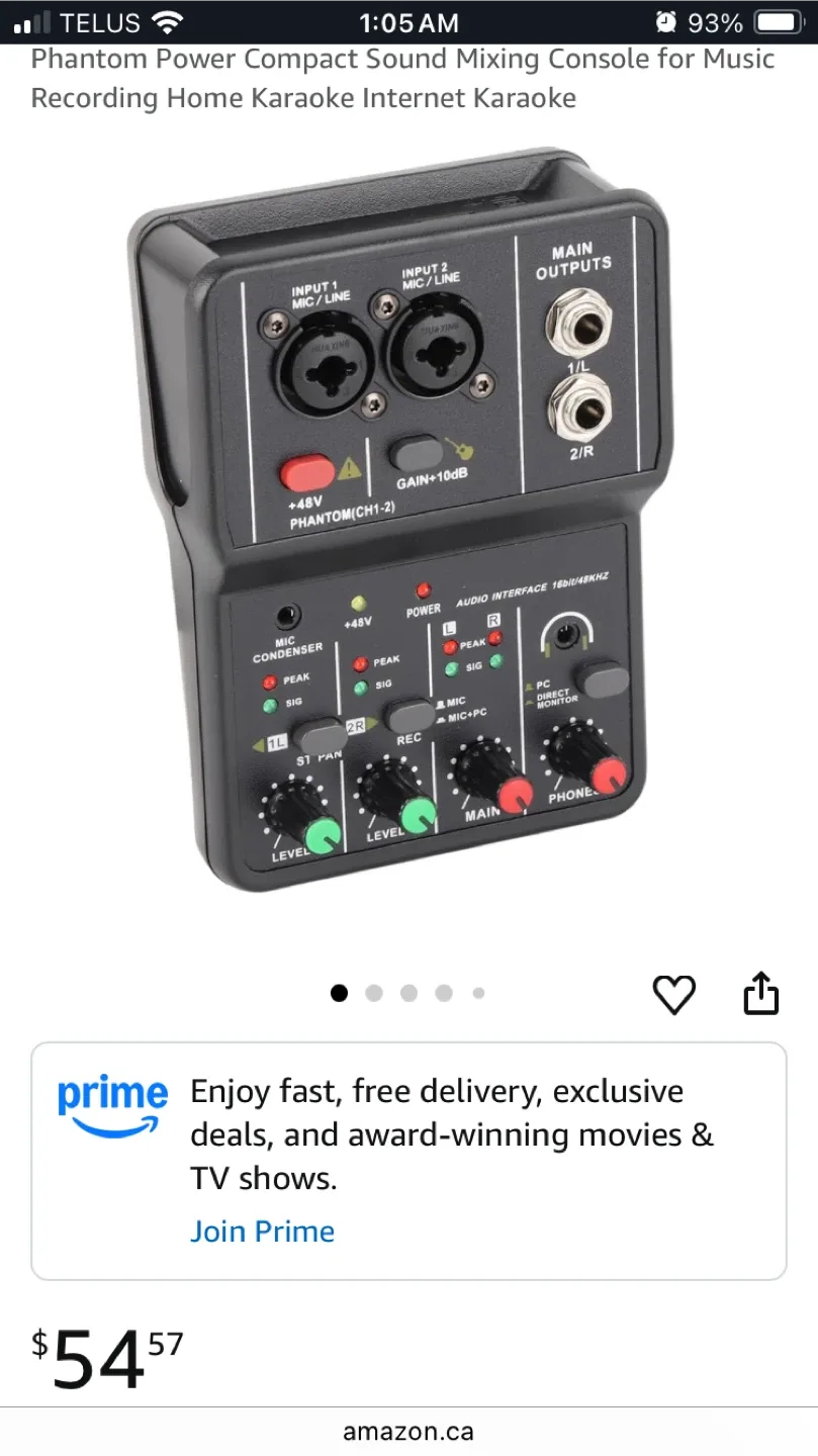 Teyun Q-12 Audio Interface 16bit/48KHz image indicator(2)