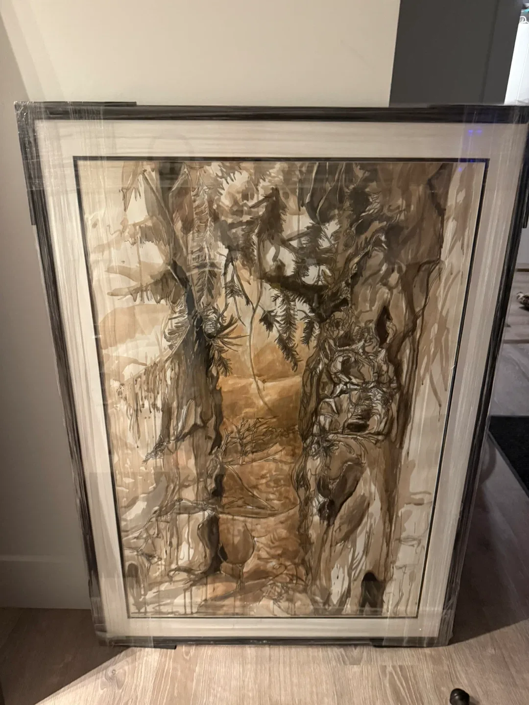 Hand painted picture frame  with the picture