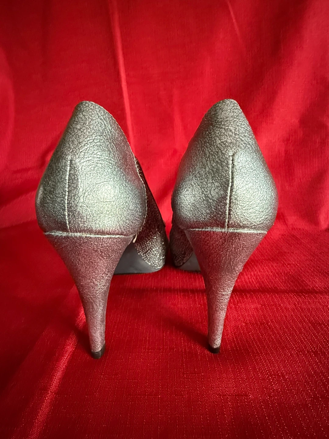 🥕 Style&co. Silver Heels, Size 7 - photo 3